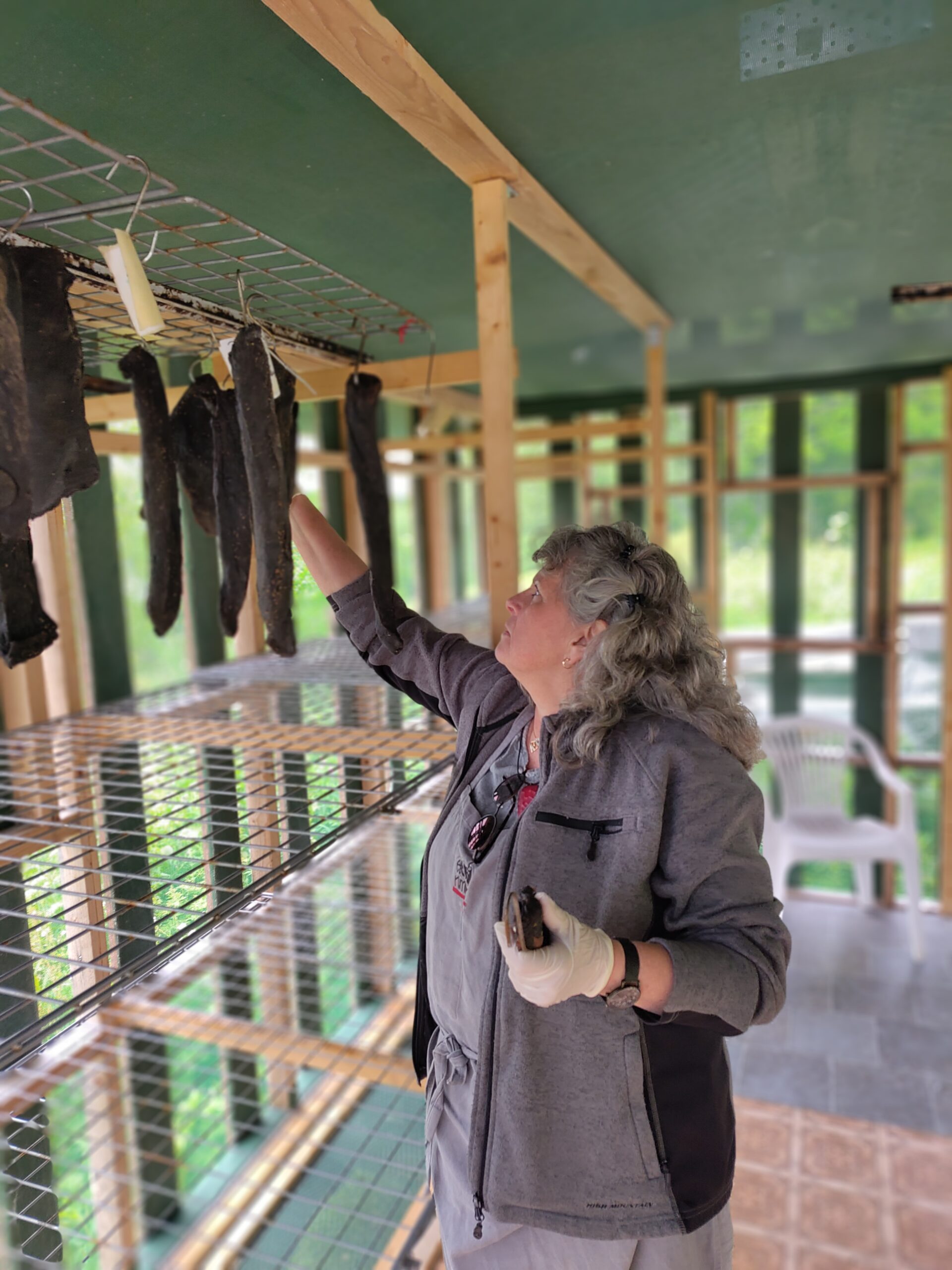 Charcuterie air drying